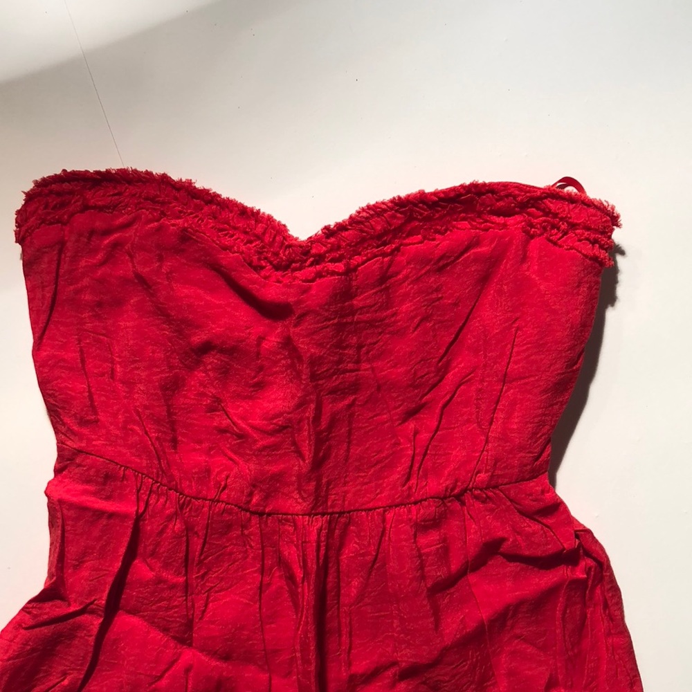 Vibrant red dress